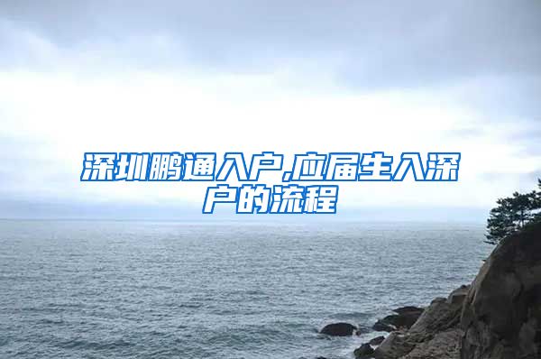 深圳鹏通入户,应届生入深户的流程