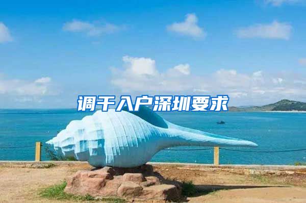 调干入户深圳要求
