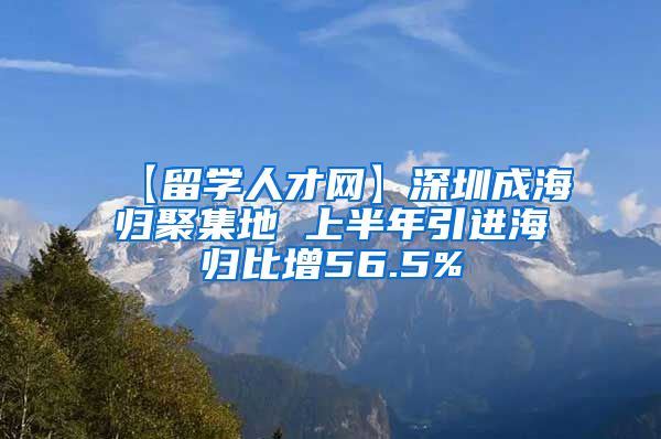 【留学人才网】深圳成海归聚集地 上半年引进海归比增56.5%