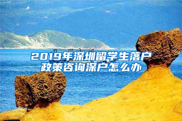 2019年深圳留学生落户政策咨询深户怎么办