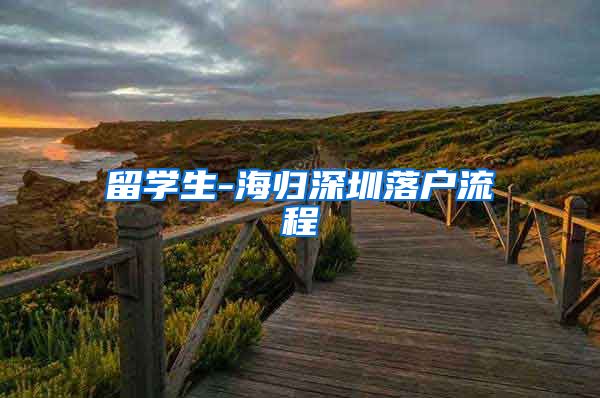 留学生-海归深圳落户流程