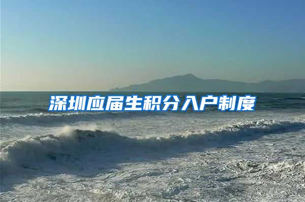 深圳应届生积分入户制度