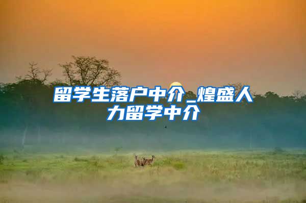 留学生落户中介_煌盛人力留学中介