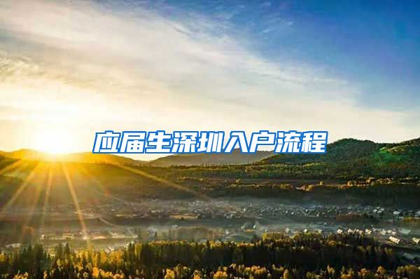 应届生深圳入户流程