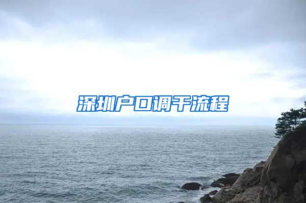 深圳户口调干流程