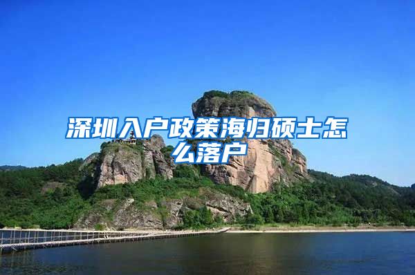 深圳入户政策海归硕士怎么落户
