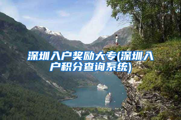 深圳入户奖励大专(深圳入户积分查询系统)