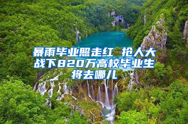 暴雨毕业照走红 抢人大战下820万高校毕业生将去哪儿
