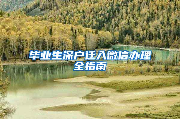 毕业生深户迁入微信办理全指南