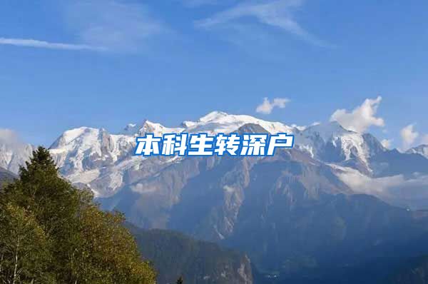 本科生转深户