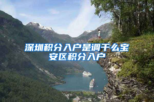 深圳积分入户是调干么宝安区积分入户