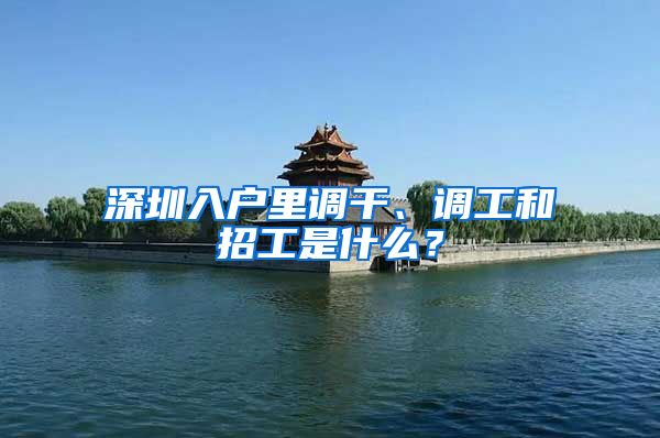 深圳入户里调干、调工和招工是什么？