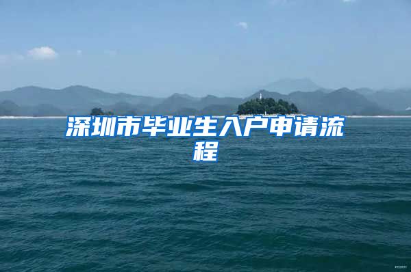 深圳市毕业生入户申请流程