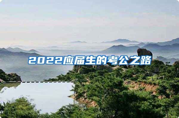 2022应届生的考公之路