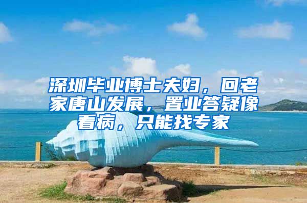 深圳毕业博士夫妇，回老家唐山发展，置业答疑像看病，只能找专家