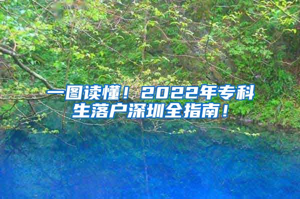 一图读懂！2022年专科生落户深圳全指南！