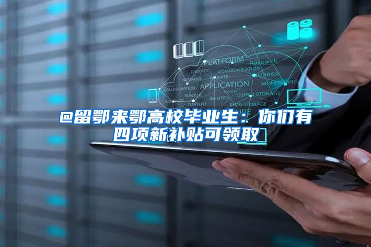 @留鄂来鄂高校毕业生：你们有四项新补贴可领取