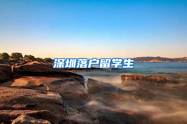 深圳落户留学生