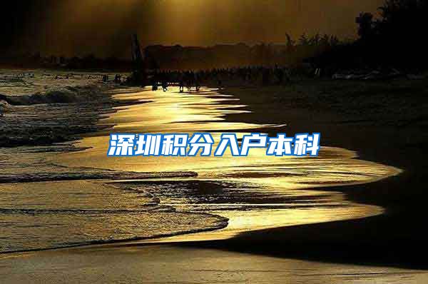 深圳积分入户本科