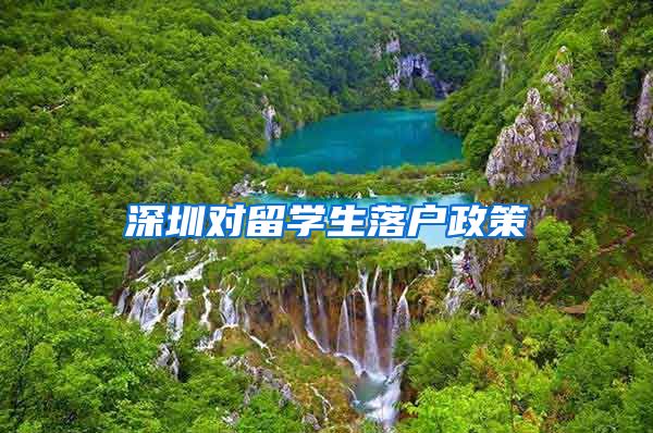 深圳对留学生落户政策