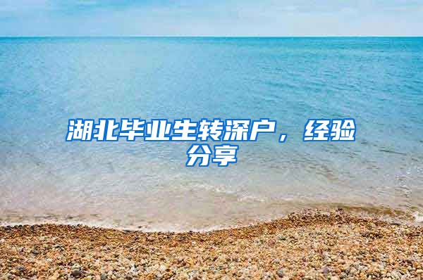 湖北毕业生转深户，经验分享