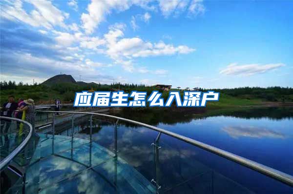 应届生怎么入深户