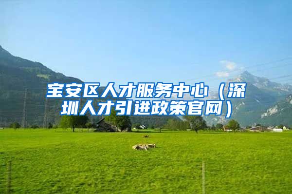 宝安区人才服务中心（深圳人才引进政策官网）