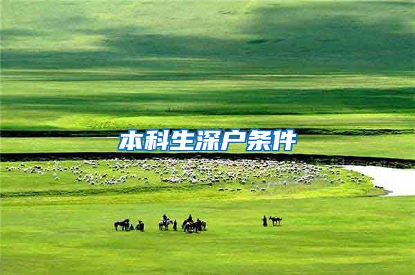 本科生深户条件