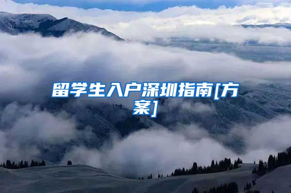 留学生入户深圳指南[方案]
