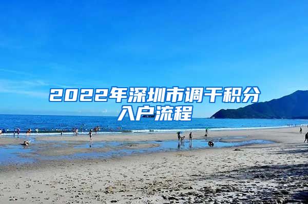 2022年深圳市调干积分入户流程