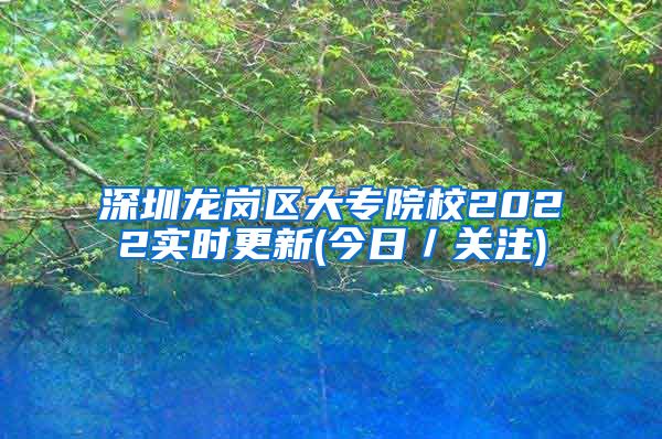 深圳龙岗区大专院校2022实时更新(今日／关注)