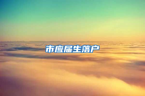 市应届生落户