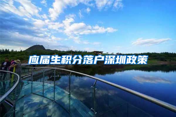 应届生积分落户深圳政策