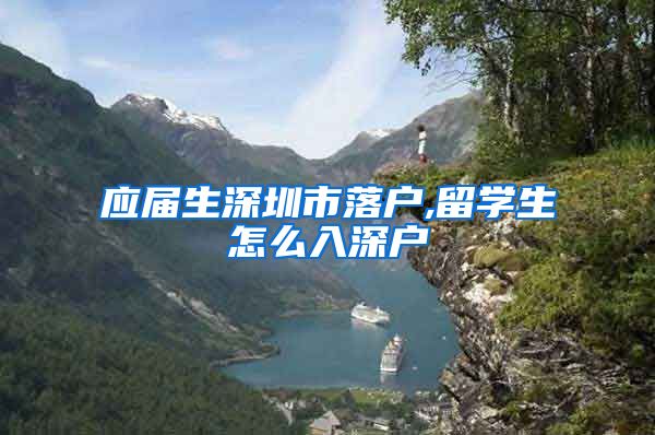 应届生深圳市落户,留学生怎么入深户