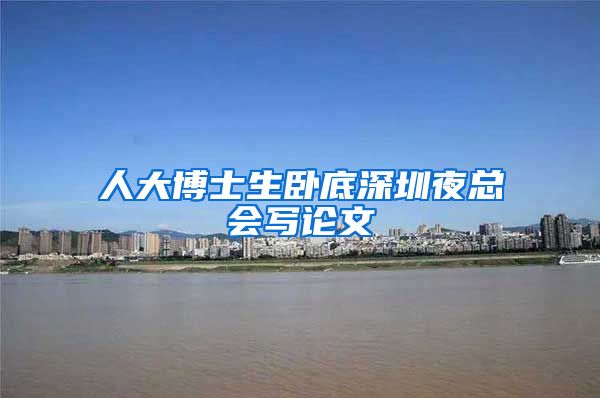 人大博士生卧底深圳夜总会写论文