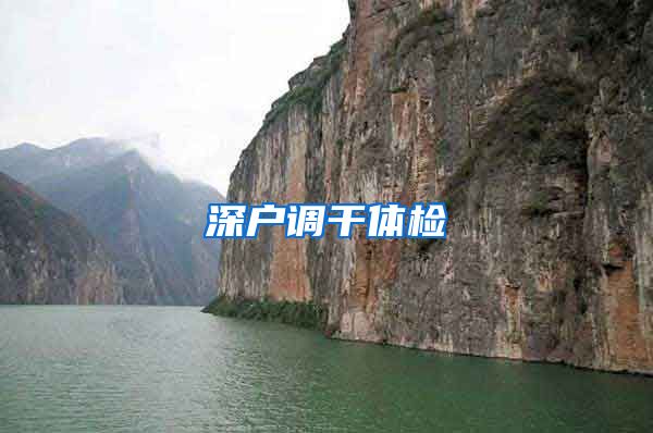 深户调干体检