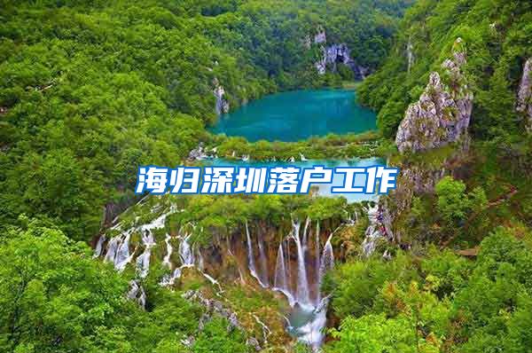 海归深圳落户工作