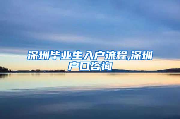 深圳毕业生入户流程,深圳户口咨询