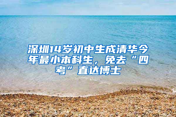 深圳14岁初中生成清华今年最小本科生，免去“四考”直达博士