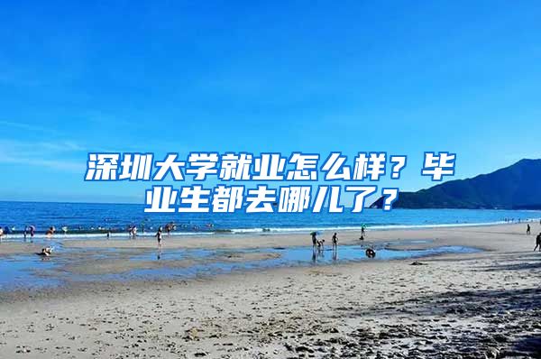 深圳大学就业怎么样？毕业生都去哪儿了？