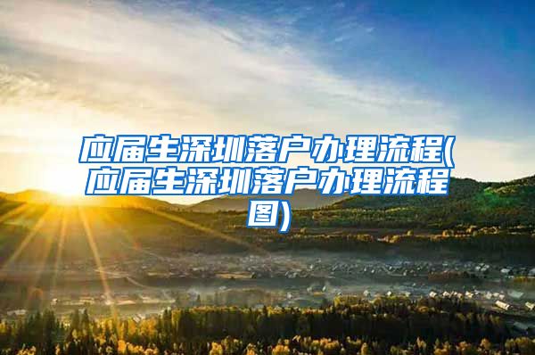 应届生深圳落户办理流程(应届生深圳落户办理流程图)