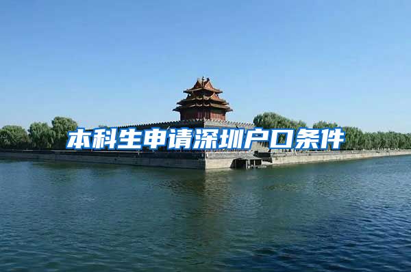 本科生申请深圳户口条件