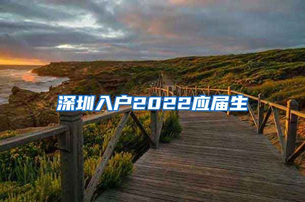 深圳入户2022应届生