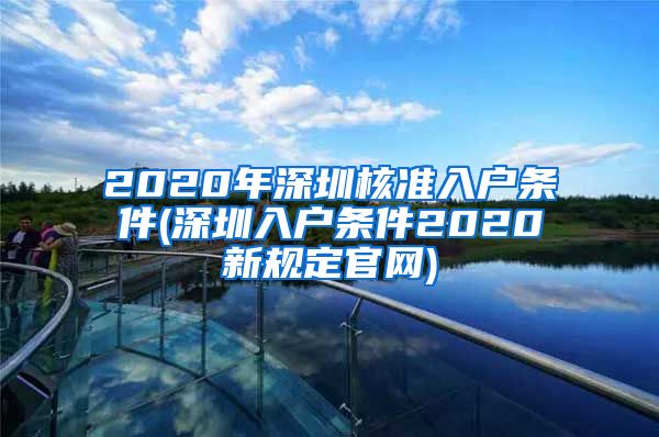 2020年深圳核准入户条件(深圳入户条件2020新规定官网)