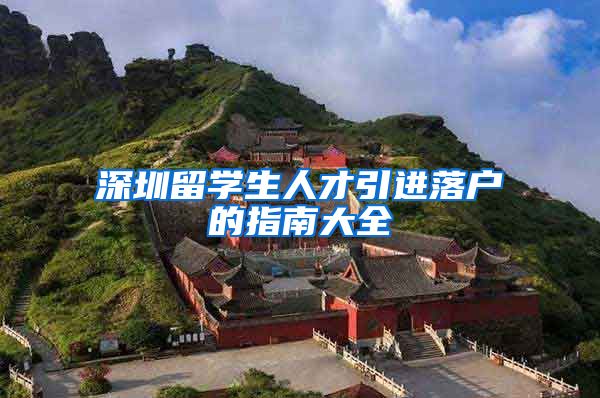 深圳留学生人才引进落户的指南大全