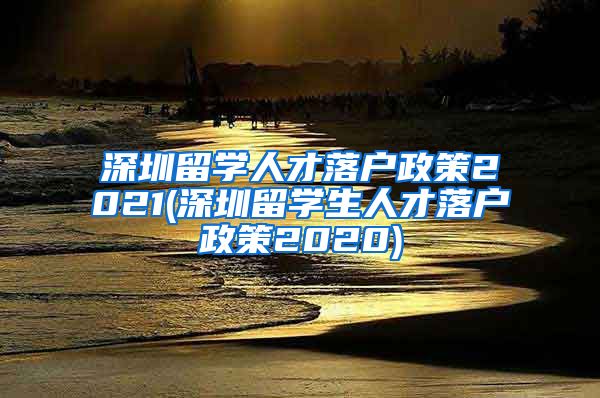 深圳留学人才落户政策2021(深圳留学生人才落户政策2020)