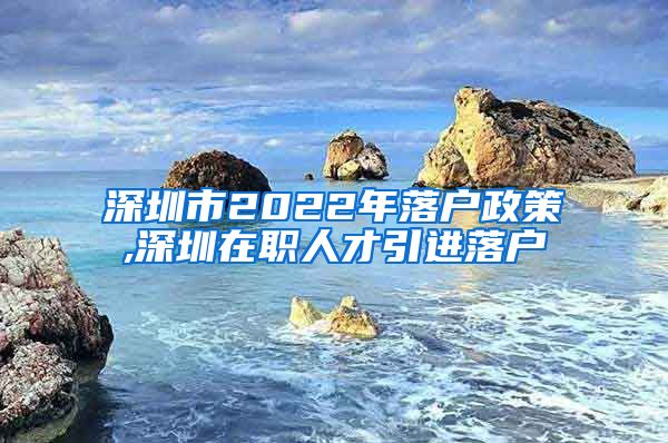 深圳市2022年落户政策,深圳在职人才引进落户