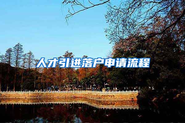 人才引进落户申请流程