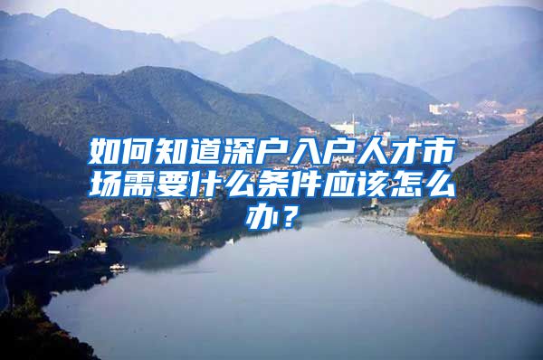 如何知道深户入户人才市场需要什么条件应该怎么办？