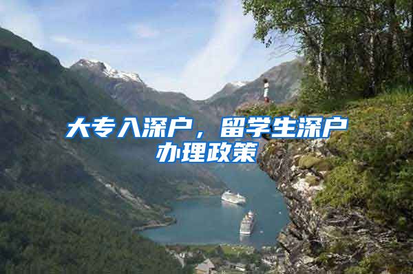 大专入深户，留学生深户办理政策